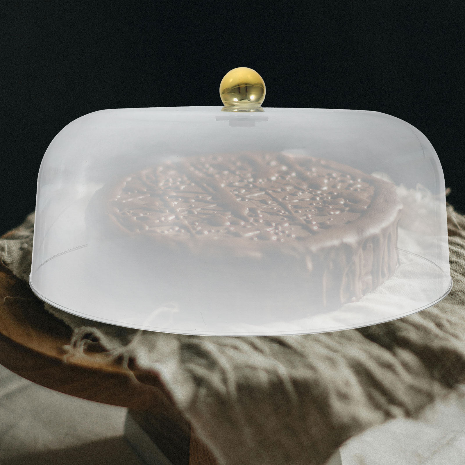 Plastic Dome Clear - Penutup Kue Plastik Transparan, Cocok untuk