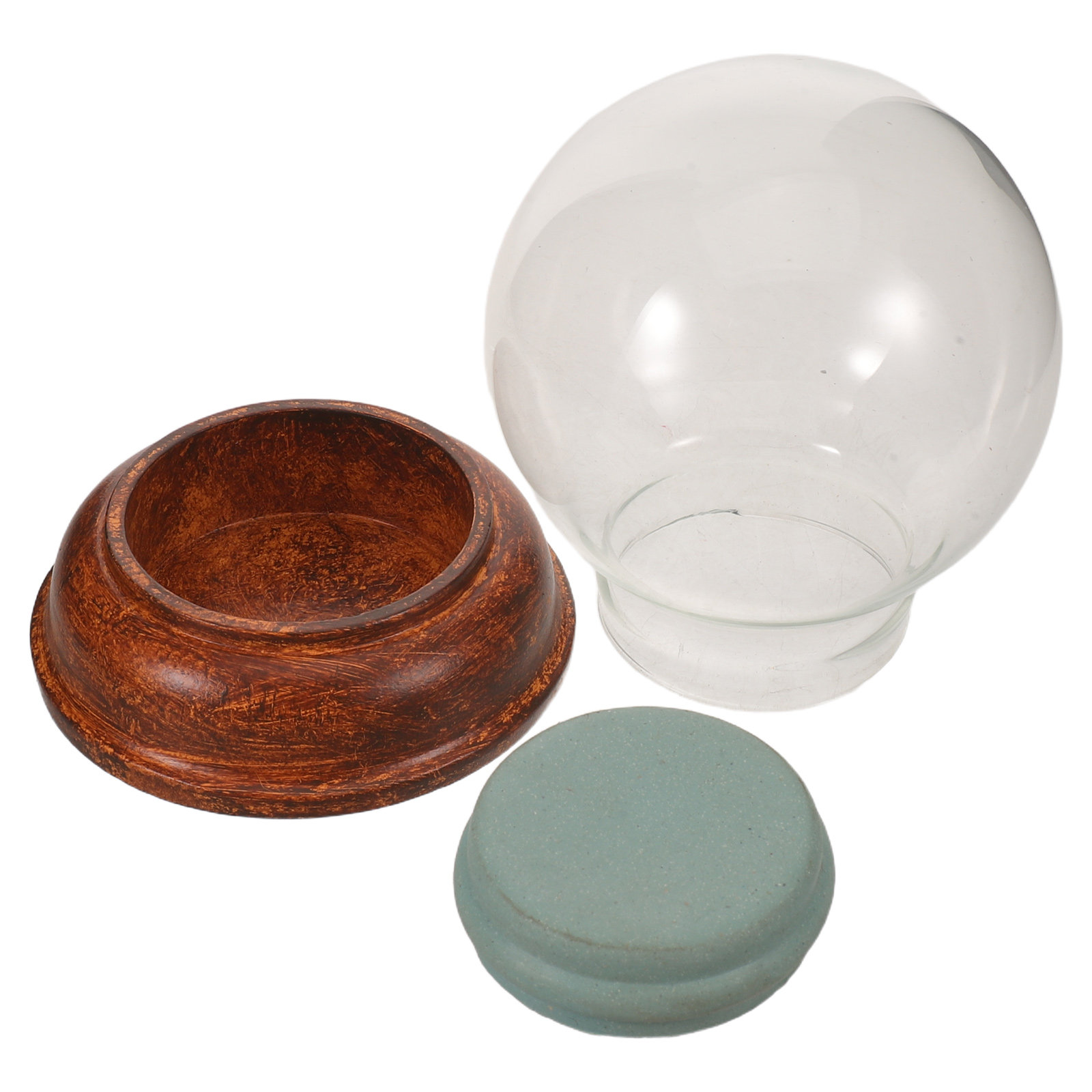 Plastic Dome Clear - 80Mm Kaca Bening Kosong, Wadah Bola