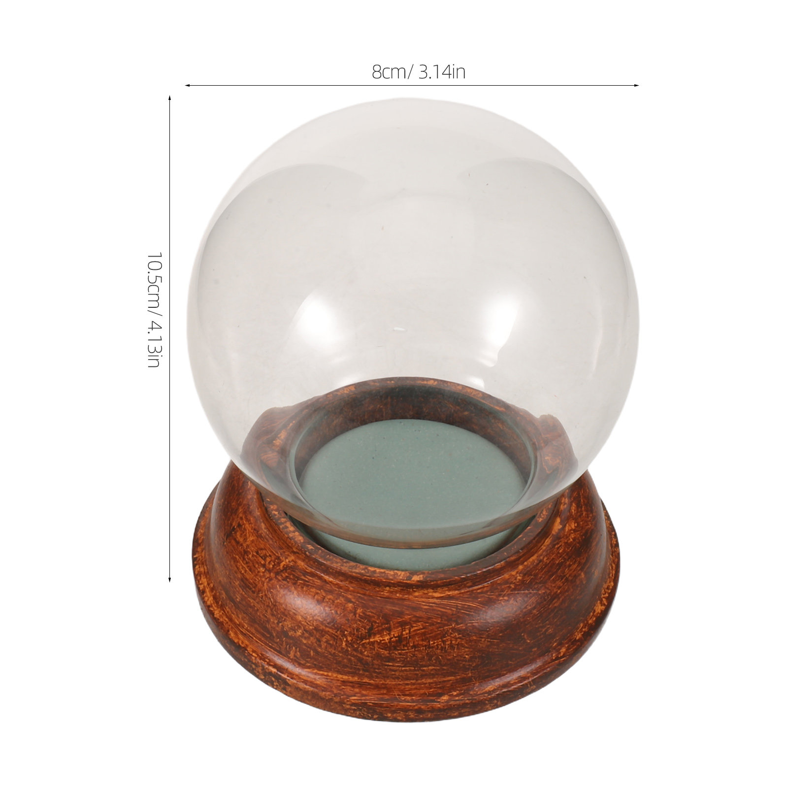 80Mm Kaca Bening Kosong, Wadah - Plastic Dome Clear ulasan dan harga