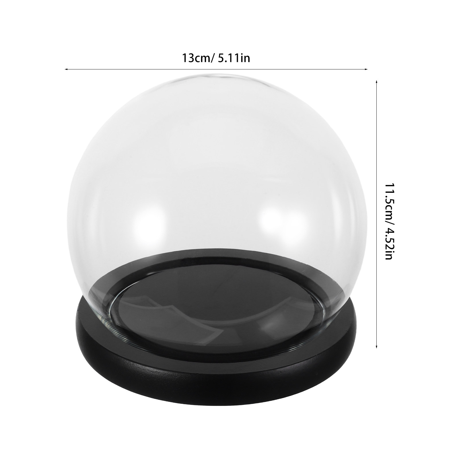 Kubah Kaca dengan Alas Kayu So - Plastic Dome Clear ulasan dan harga