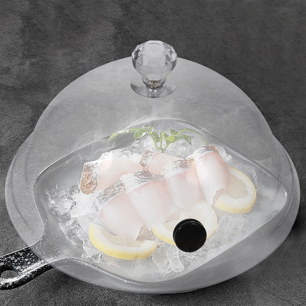 2 Buah Penutup Makanan Akrilik - Plastic Dome Clear ulasan dan harga